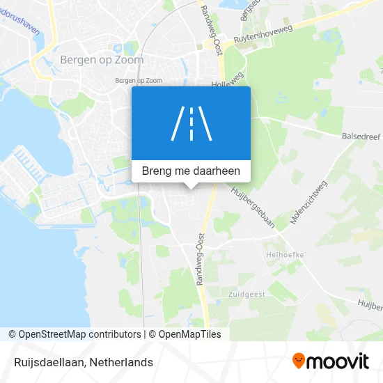 Ruijsdaellaan kaart