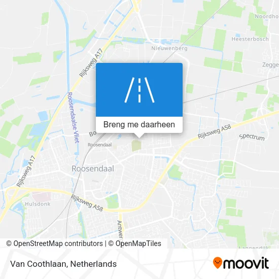 Van Coothlaan kaart