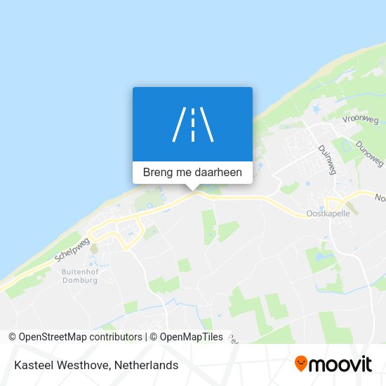 Kasteel Westhove kaart