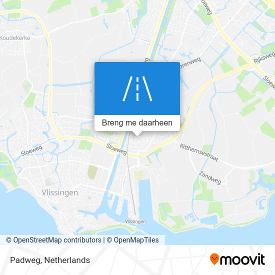 Padweg kaart