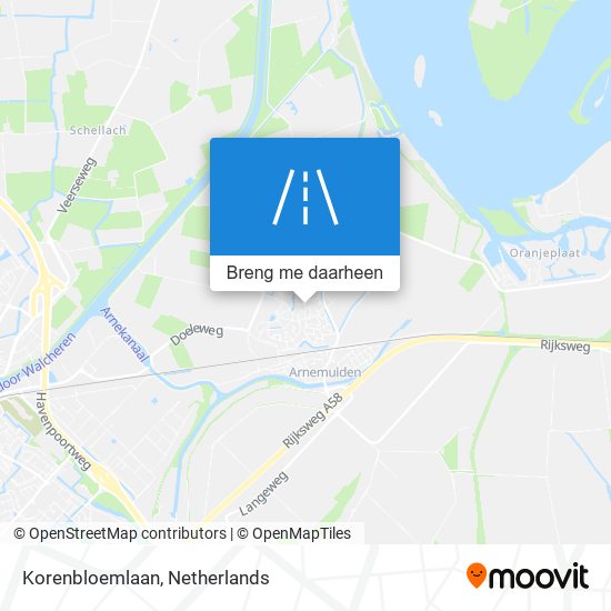 Korenbloemlaan kaart