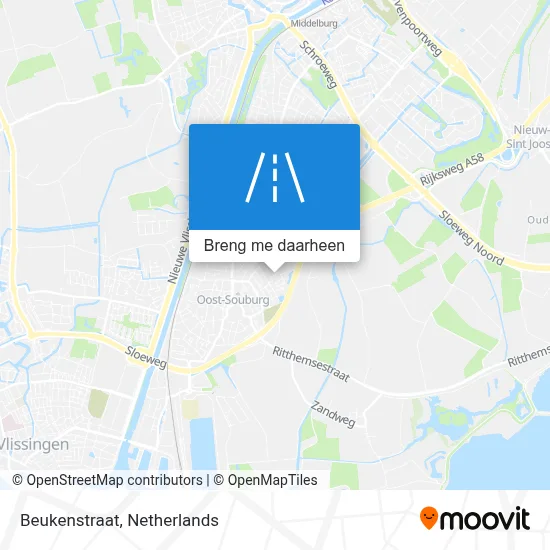 Beukenstraat kaart