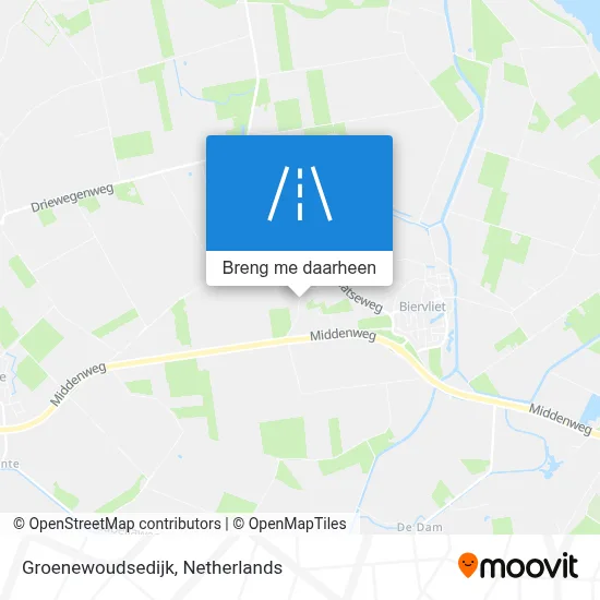 Groenewoudsedijk kaart