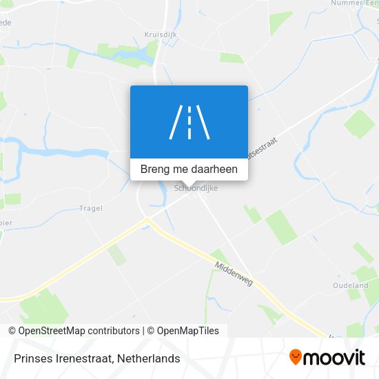 Prinses Irenestraat kaart