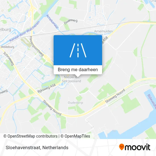 Sloehavenstraat kaart