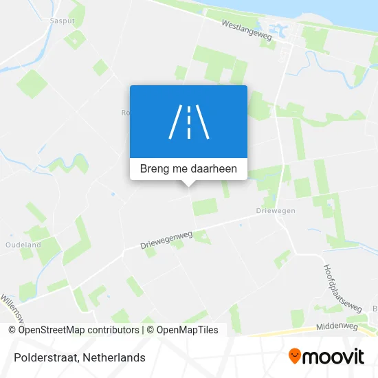 Polderstraat kaart