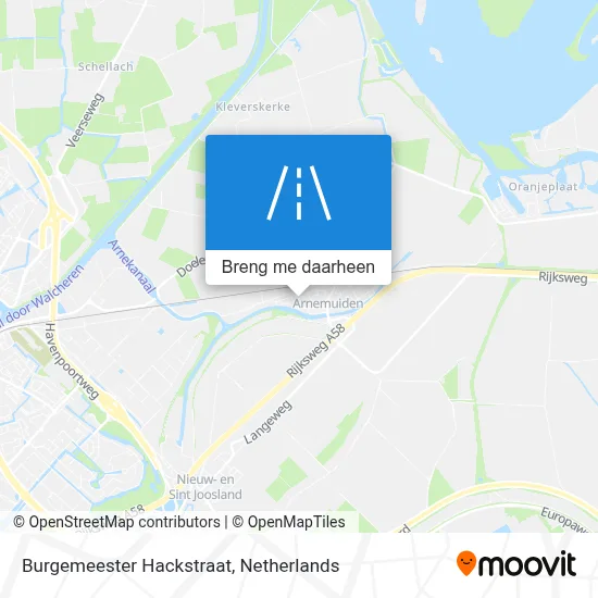 Burgemeester Hackstraat kaart