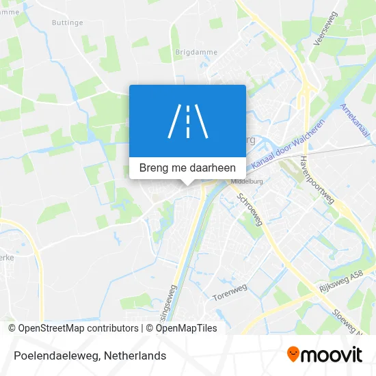 Poelendaeleweg kaart
