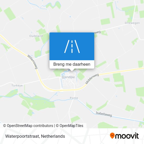 Waterpoortstraat kaart