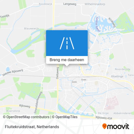 Fluitekruidstraat kaart