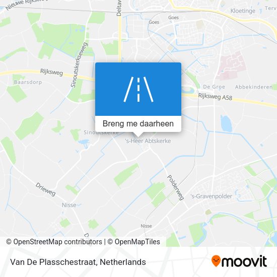 Van De Plasschestraat kaart