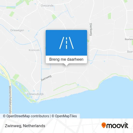 Zwinweg kaart