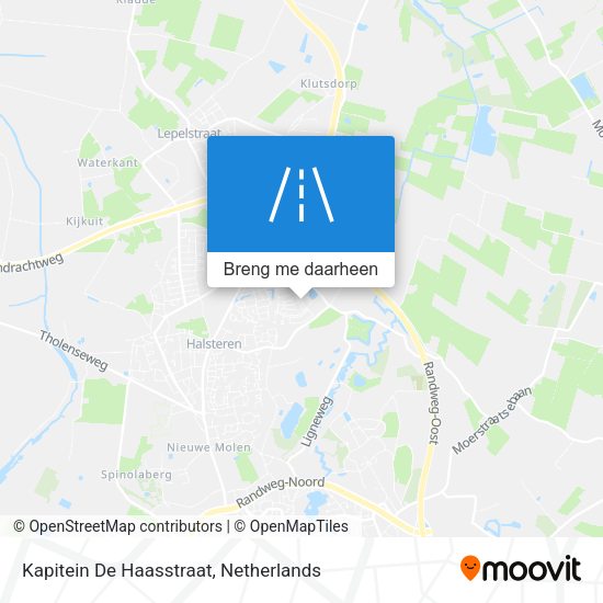 Kapitein De Haasstraat kaart