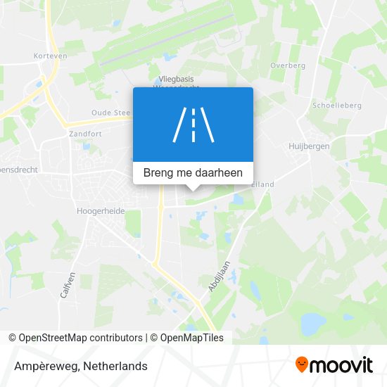 Ampèreweg kaart