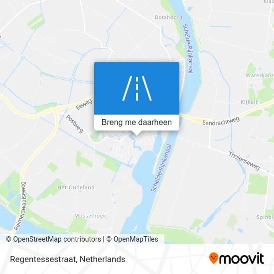Regentessestraat kaart
