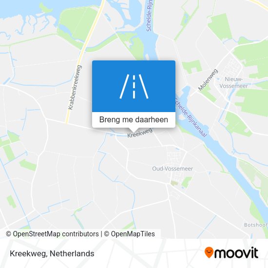 Kreekweg kaart