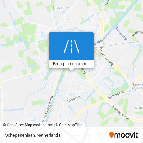 Schepenenlaan kaart