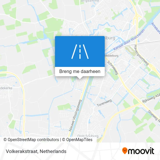 Volkerakstraat kaart
