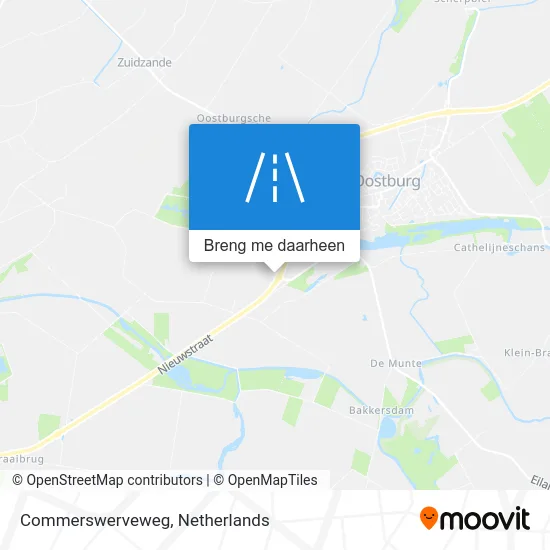 Commerswerveweg kaart