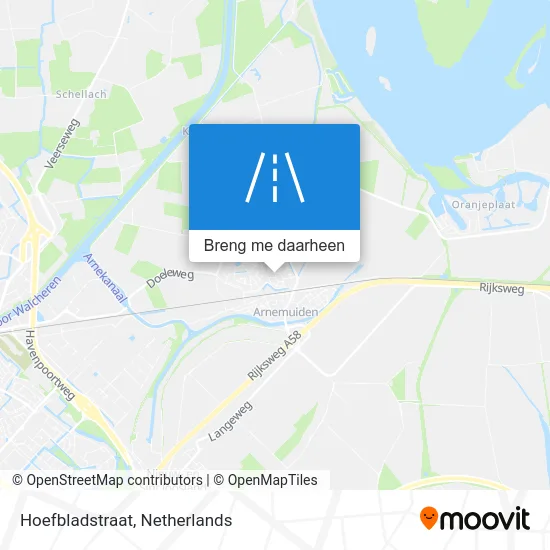 Hoefbladstraat kaart