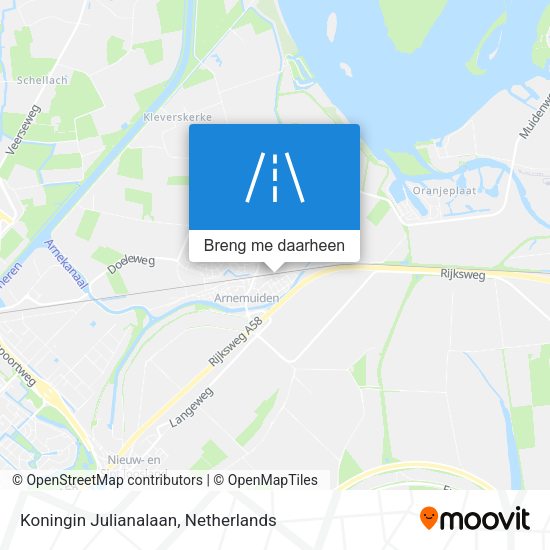 Koningin Julianalaan kaart