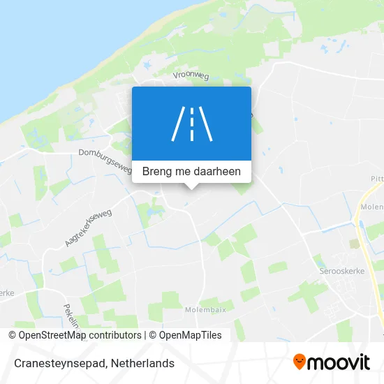 Cranesteynsepad kaart