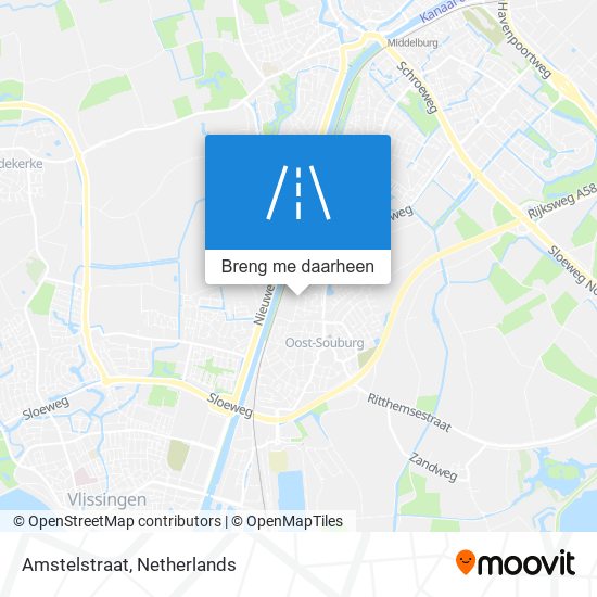 Amstelstraat kaart