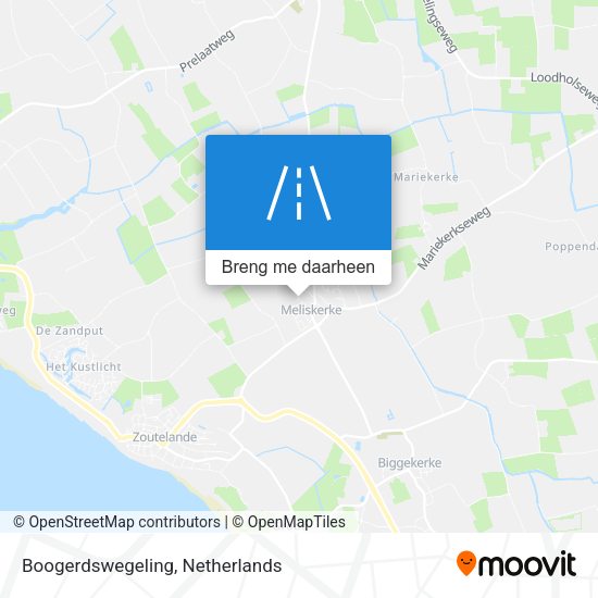 Boogerdswegeling kaart