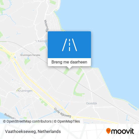 Vaathoekseweg kaart