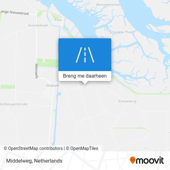Middelweg kaart