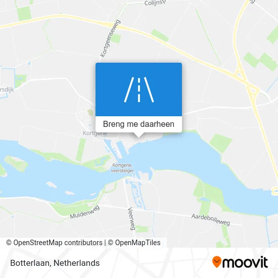 Botterlaan kaart