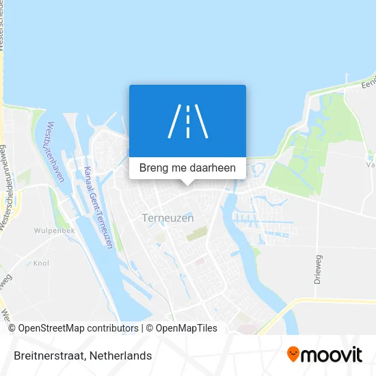 Breitnerstraat kaart