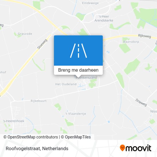 Roofvogelstraat kaart
