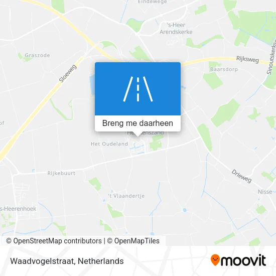 Waadvogelstraat kaart