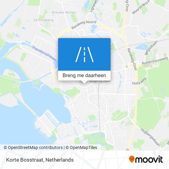 Korte Bosstraat kaart