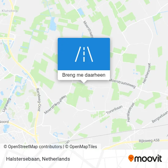 Halstersebaan kaart
