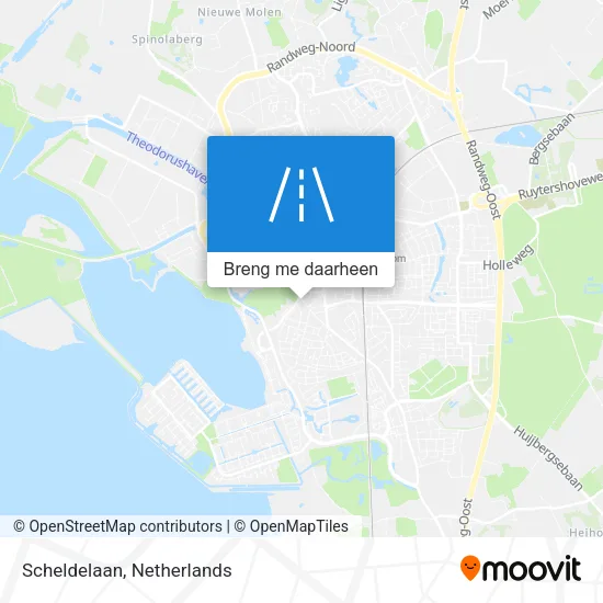 Scheldelaan kaart