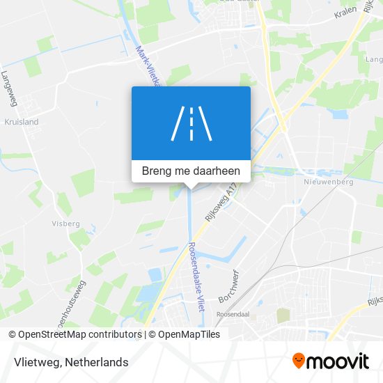 Vlietweg kaart