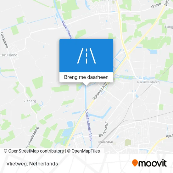 Vlietweg kaart