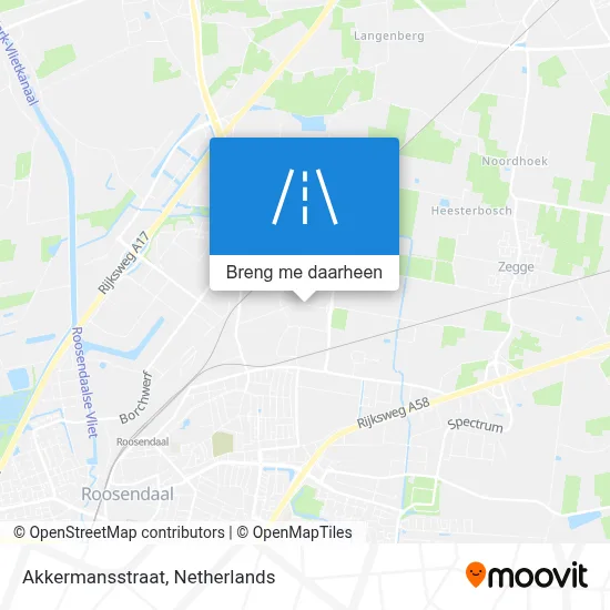 Akkermansstraat kaart