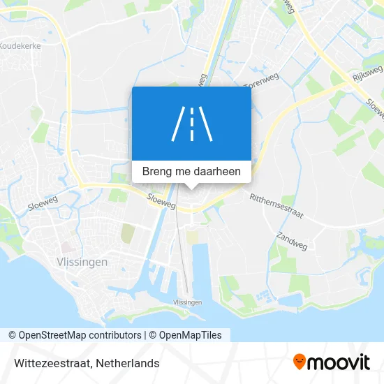 Wittezeestraat kaart
