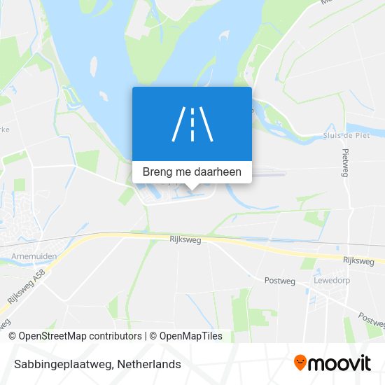 Sabbingeplaatweg kaart