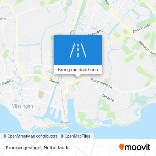 Kromwegesingel kaart