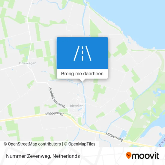 Nummer Zevenweg kaart