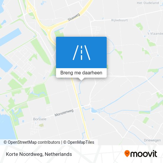 Korte Noordweg kaart