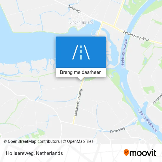 Hollaereweg kaart