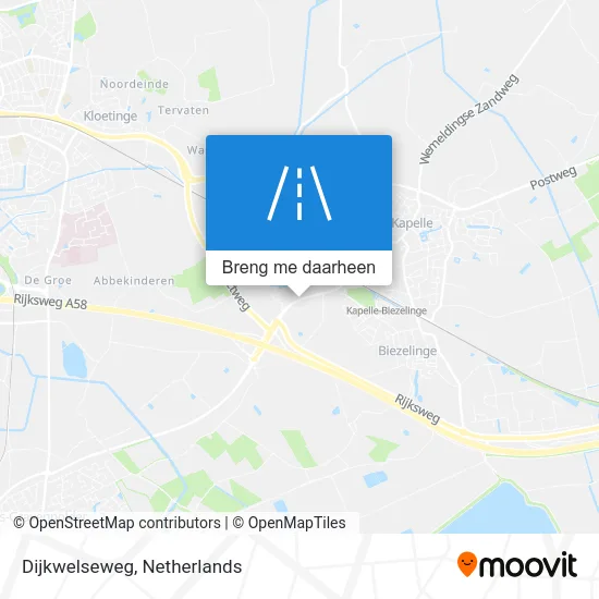 Dijkwelseweg kaart