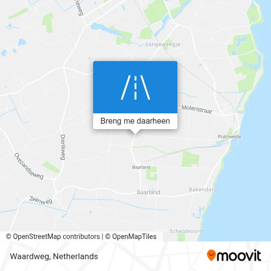 Waardweg kaart