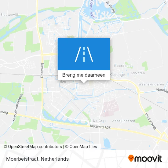 Moerbeistraat kaart