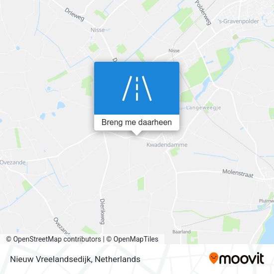 Nieuw Vreelandsedijk kaart